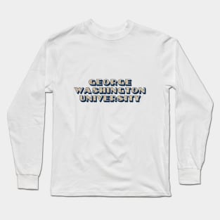 gwash glitter lettering Long Sleeve T-Shirt